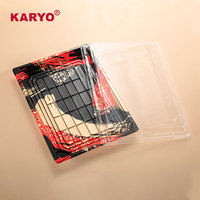 KARYO 1111 Vente en gros d'emballage alimentaire en plastique jetable Boîte à sushi japonaise à emporter avec couvercle anti-buée transparent