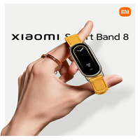 Reloj Inteligente Mi Band 8 con Cronógrafo Android, Pantalla AMOLED, Monitor de Ritmo Cardíaco, Resistencia al Agua IP68, Navegación GPS, Pago, Correa de Goma