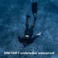 Für SJCAM C100 Plus 4K 30M Wasserdichte Action-Sportkamera 2.4G WiFi EIS Nachtsicht MicroSD-Kompatibilität für Fahrradhelme