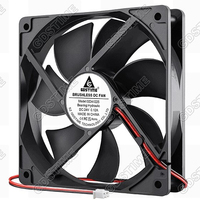 Ventilateur de refroidissement axial DC haute vitesse Gdstime GDA1225 DC 5V 12V 24V 120x120x25mm avec roulement hydraulique 5 pouces pour CPU