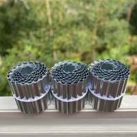 Bordes de Metal Corrugado para Jardín, Bordes de Paisaje para Macizos de Flores, Bordes Flexibles, Bordes de Jardín Galvanizados