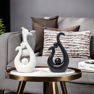 1 statua moderna astratta in resina a forma di fenice, simbolo di potenza che si rinforza dopo la morte e la risurrezione, decorazione per la casa - Product Image 2