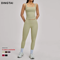 Ensemble de yoga 2 pièces personnalisé avec logo pour femme – Tenue de sport respirante en Spandex pour le printemps, idéale pour la course et les activités de plein air