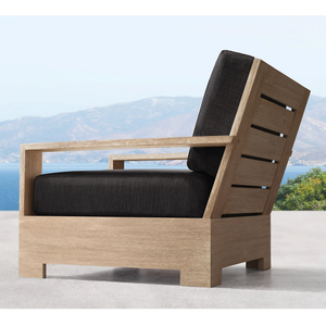 Canapé en teck en promotion, canapé de jardin pour hôtel, ensemble de canapés d'extérieur imperméables, mobilier de jardin extérieur - Product Image 3