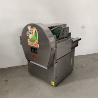 Restaurant Elektrische Groentesnijder Commerciële Automatische Elektrische Groene Ui Fruit En Groente Hakselsnijmachine Snijmachine