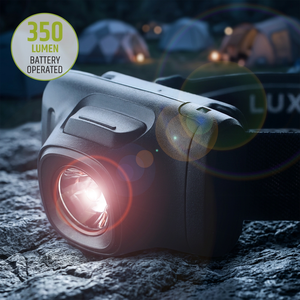 Lampe frontale LED à piles alcalines AAA LR03 de 350 lumens fabriquée en Chine - Product Image 1