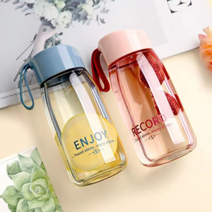 Nice Design Compact Portable <b>Plastic</b> Water Bottle With Handle Children Kids <b>Drinking</b> Bpa-free Bottle - Product Image 1