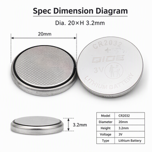 Pile bouton au lithium CR2032 <span class=keywords><strong>3V</strong></span> - Product Image 2