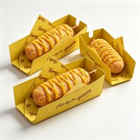 Boîte d'emballage alimentaire personnalisée en gros, qualité alimentaire, recyclable, pour hot-dogs, maïs, sandwichs, restauration rapide – Prix usine