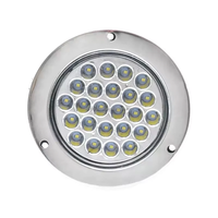 Feu arrière LED rond de 4 pouces pour camion, 24 diodes, étanche IP67, 12V 24V, feu de position latéral, de dégagement, de frein et de recul pour remorque et camping-car