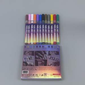 Peinture à ongles à base d'eau à séchage rapide OEM, 12 couleurs, outils portables de nail art DIY, acrylique 0,5 mm, décoration d'ongles pour femmes - Product Image 3