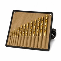 Jeu de forets hélicoïdaux en cobalt M42, 13 pièces, 1/16 "-1/2", jeu de forets en cobalt de qualité supérieure pour acier trempé, acier inoxydable