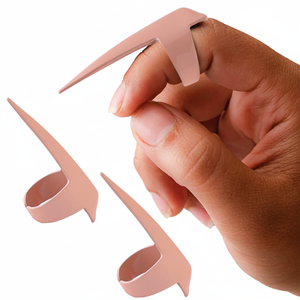 Anneau de sectionnement de cheveux bricolage de qualité supérieure outil de séparation de doigt en acier métallique réglable tressage Durable y compris colle à dentelle - Product Image 1