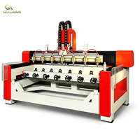 Router CNC de 8 cabezales con rotatorio para tallado de madera 3D y muebles