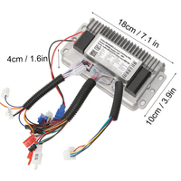 Contrôleur de vitesse sans balais pour vélo électrique, 36 48 60 72V 500 1000W, 3 modes, onde sinusoïdale