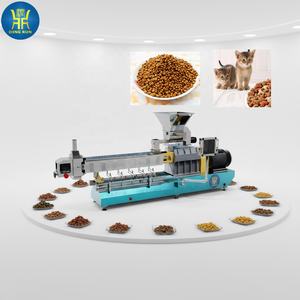 Machine de fabrication d'aliments pour animaux de compagnie, extrudeuse à double vis pour aliments pour animaux, extrudeuse à double vis pour granulés d'aliments pour chats et chiens, machine de traitement - Product Image 1