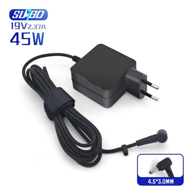 SUIBO 45W 19V 2.37A OTP Universal Slim Laptop Power Supply Adapter for Asus Notebook 4.5X3.0mm DC Tip CE/RoHS Certified