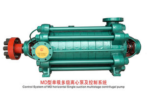 Pompe centrifuge multi-étages sectionnelle MD500-57X12, pompe de surpression horizontale à haute pression 500m³/h, moteur entièrement intégré - Product Image 5