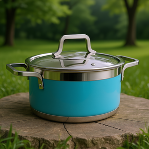 Casseruola Ocean Buffet con Coperchio e Manico in Acciaio Inox, Pentola da Cucina da 3 Qt - Product Image 3