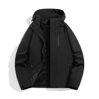 Veste d'hiver pour hommes et femmes 3-1 imperméable et détachable, doublure intérieure en polaire, pour la randonnée et l'extérieur.