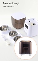 Distributeur automatique d'aliments pour animaux de compagnie intelligent, étanche, avec écran IPS, application mobile WiFi, télécommande, puce, distributeur automatique d'aliments 6L