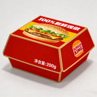 Boîtes à emporter pour la restauration rapide, poulet frit, frites, hamburger, écologiques, personnalisées