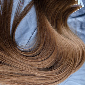Yimruikang — ruban de cheveux naturels Remy, bande rigide sur les cheveux humains, couleur brun russe - Product Image 3