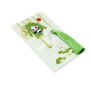 Regalo perfetto per gli amanti dei libri Design personalizzato inciso in bianco oro ottone metallo segnalibro pagina pennarelli con nappe - Product Image 6