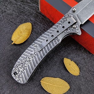 Cuchillo plegable EDC de rescate para exteriores Ker Shaw Starter 1301, hoja de acero inoxidable con punta caída, cuchillo de bolsillo para camping, OEM DIY - Product Image 4