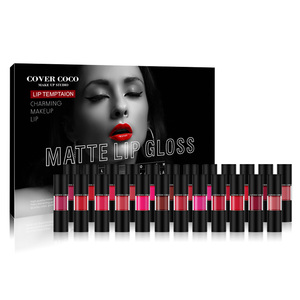 Wholesale cosmetic charming sequined long lasting lip gloss matte with 24 tubes - Product Image 2