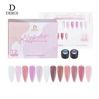 Nouveauté 15ml Offre Spéciale personnalisé haute densité rose clair Camouflage constructeur de gel pour les ongles Self Leveling Liquid Gel Nail Builder Set