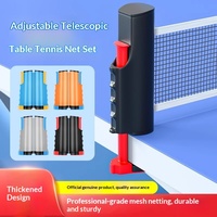 Cadre de filet de tennis de table portable en PP avec filet rétractable automatique pour entraînement intérieur/extérieur