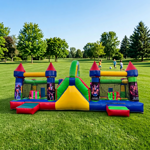 Hot-selling K-POP <strong>Devil</strong> Hunter Inflatable Trampoline Combo Inflatable Bounce Castle Inflatable Obstacle Course Training Ground - Product Image 1
