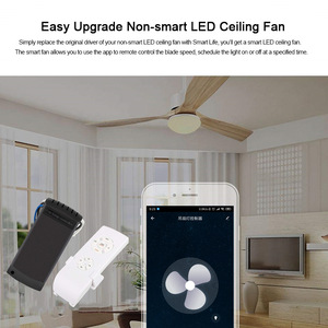 Cho tuya wifi thông minh quạt trần điều khiển ánh sáng Kit RF/app điều khiển từ xa <span class=keywords><strong>Alexa</strong></span> & <span class=keywords><strong>Google</strong></span> nhà tương thích 10A Max. current - Product Image 5