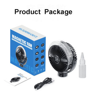 Wholesale Rechargeable LED Light 3 Blades Magnetic Desk <b>Misting</b> <b>Fan</b> Portable Table <b>Fan</b> 12000mAh - Product Image 6