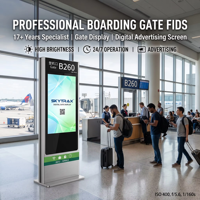 Terminal de Navegación FIDS OEM Personalizado, Sistema de Señalización LCD Integrado para Interiores, para Aeropuertos, Metro y Centros de Transporte