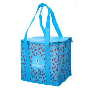 Portable Eco-Friendly Reusable Waterproof <b>Insulated</b> Food Cooler Tote Bag Custom Logo Non Woven - Product Image 3