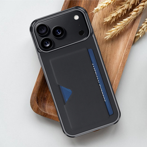 เคสโทรศัพท์แบบบางพิเศษ ป้องกันรอบด้าน สำหรับ iPhone 17 Pro Max พร้อมช่องใส่บัตร ดีไซน์เรียบง่าย ป้องกันการตกกระแทก - Product Image 5