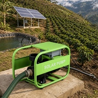 Pompe à eau solaire de surface DC 7,5 CV, débit élevé 91 m³/h, hauteur de refoulement 30 m pour l'irrigation agricole