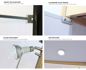 Mostrador de Exhibición para Tienda Minorista, Mueble para Tienda de Cigarrillos, Vitrina para Exhibición de Coleccionables, Gabinete de Almacenamiento de Mercancía con LED - Product Image 5