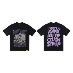 Camiseta de Hombre de Algodón de Manga Corta con Estampado de Grafiti Vintage de Moda Urbana, Camiseta con Estampado de GRAN CANTIDAD de Jarabe para la Tos, ¡Gran Oferta! - Product Image 5
