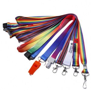 Lanière en polyester écologique multicolore avec impression offset, logo personnalisé, crochet pour sangle de téléphone portable anime - Product Image 4