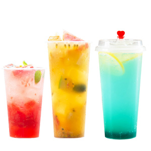 De alta calidad de plástico desechable de calibre <span class=keywords><strong>90</strong></span> 500ml PP taza de jugo con logotipo personalizado - Product Image 1