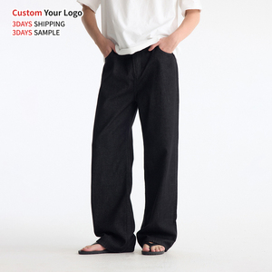 High Quality Washed Wide Leg Distressed Denim <b>Overalls</b> Custom Print Hip Hop Vintage Baggy Style OEM Designer Fashion <b>Men</b> - Product Image 1