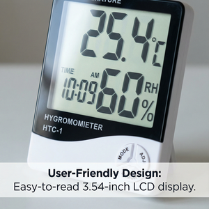 Thermo-hygromètre domestique, thermomètre d'intérieur avec enregistreur <span class=keywords><strong>de</strong></span> données USB, personnalisable OEM pour utilisation dans les réfrigérateurs et congélateurs - Product Image 1