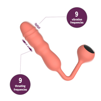 GINYA Stoßvibrator mit Touchscreen-Steuerung Liebeskugel Vibrierende Eier für Klitoris Brustwarzen und Vagina Sexspielzeug für Paare