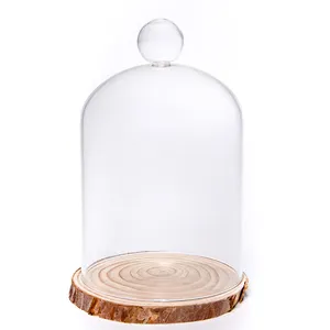 Chống Bụi Kính Bìa, Cloche En Verre Multi-fuctionnal Rõ Ràng Glass Dome Thực Phẩm Bìa, Thủy Tinh Bánh Bìa Cho Trang Trí Quà Tặng