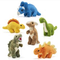 Jouets en peluche en maille super douce sur mesure ODM 2025 avec petit dinosaure, animaux en peluche éducatifs, cadeau pour bébé, enfants
