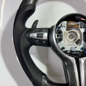Demi-cuir en fibre de carbone nouvel assemblage de volant pour <span class=keywords><strong>BMW</strong></span> M3 M4 F80 F82 E90 E91 E60 X5 F15 X6 F16 F10 F30 F32 F36 F60 - Product Image 4