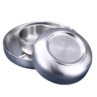 Ensemble de vaisselle ronde de qualité alimentaire, bols et assiettes plates isolés à double couche et épaissis, pour la rentrée scolaire